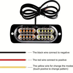 2pcs 20 LED  Lights - 18 kinds of Modes ,Back / Side Lighting