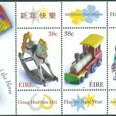 2002 Ireland Chinese New Year Year of the Horse Commemorative Stamps Miniature Sheet Mint Never Hinged (MNH)