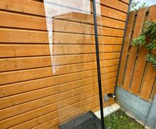 Shower glass panel
