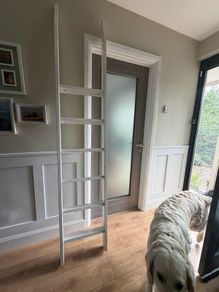 Ladder off double loft bed