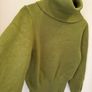 PENNEYS PRIMARK Green Roll Neck Knit Jumper Size S! Image 2