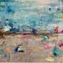 Original Seascape Painting Brittas bay beach Wicklow inspired Original Beachscape in Abstract Image 9