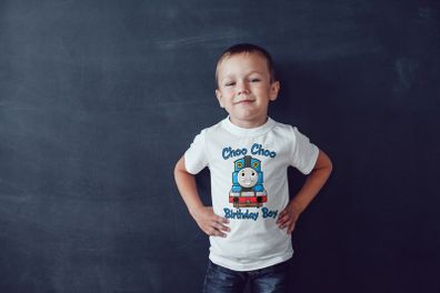 Thomas the train birthday shirt kids t-shirt for Birthday Thomas train tee top shirt