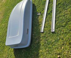 roof box and rails