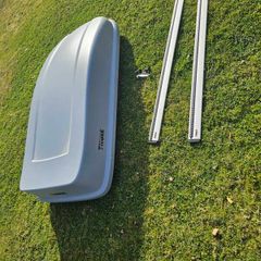 roof box and rails