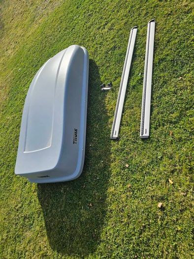 roof box and rails