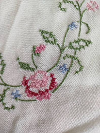 Small Vintage Tablecloth