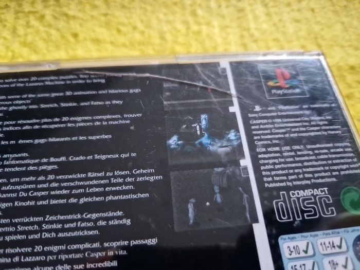 Casper  PlayStation1 Ps1 PlayStation2 Ps2 games Original