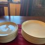 DENBY New REDUCED.  6 dinner plates and 6 luncheon plates in Linen coupe . All new and unused Image 7