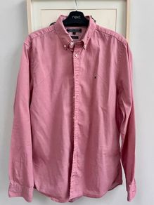 Tommy Hilfiger Men's Casual shirt Pink MEDIUM PRICE REDUCED