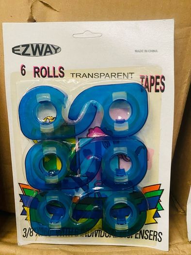 Street Traders - 23 Cartons - 3500 Packs Of Sellotape - 6 Rolls Per Pack