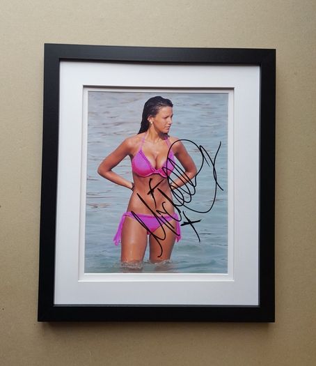 Michelle Keegan framed autographed photo
