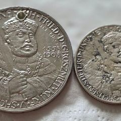 Saxe-weimar-eisenach 3 and 5 Mark 1908a