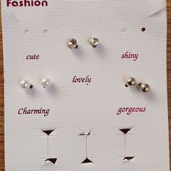 New - Three Pairs of Earrings - E