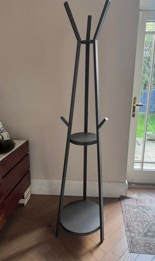 Coat Rack- Contemporary Dark Grey- good condition