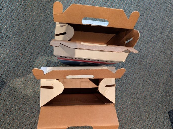 2 old vintage Bachelors Boxes