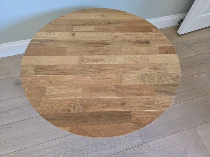 Solid Oak Round Coffee Table