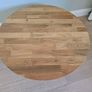 Solid Oak Round Coffee Table Image 2