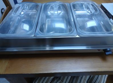 3 Plate Buffet Food Warmer