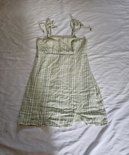 Hollister Green Plaid Mini Dress