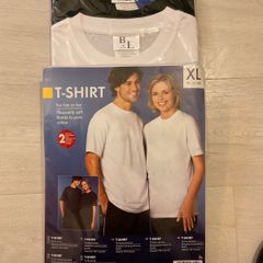 White & Black T-Shirt Set XL