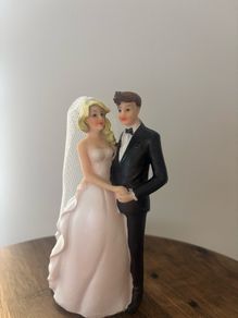 Traditional wedding cake topper