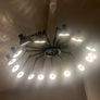 One of a kind bespoke large statement light designed and made by lighting designer  artist Image 2