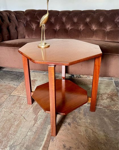 Unique 1950s Mid Century Solid Teak Side Occasional or Small Coffee table