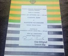 1985 & 1986 Cork Hurling County Finals match programmes (postage included)