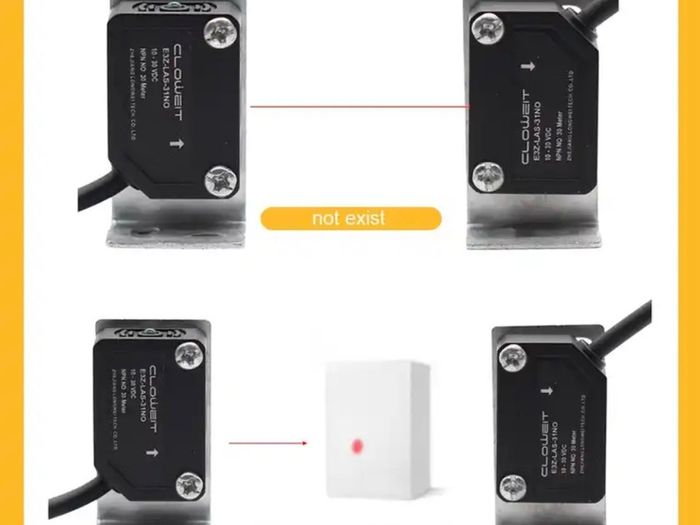 Laser Beam Laser Beam Photoelectric Switch Infrared Sensor PNP 30meter Far Distance Transmission Small  Photo Switches