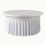 Plate Warmer & Banquet White Round Table Cloth Image 3