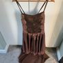 Anoushka designer bronze 3/4 length dress...stunning detail Image 2