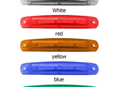 5pcs New Bright 12V-24V 9 LED Side Marker Light