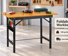 Folding Workbench Portable Work Table for DIY Craft and Workshop Projects