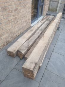 4 Large Oak Beams