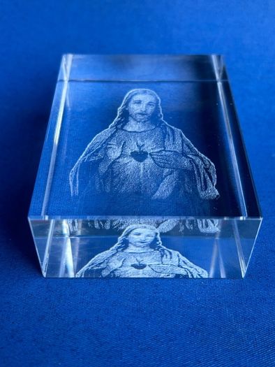Crystal Jesus Icon Ornament