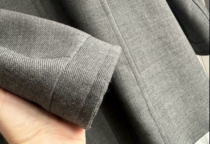 Grey French Connection military style coat