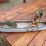 Vintage Native American Canoe Figure Image 3