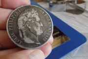 France 1837 A,5 francs.King Louis Philippe.90% silver.
