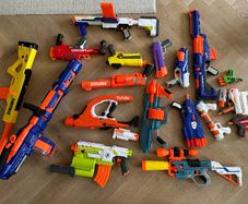 Large Nerf Blaster Bundle - 18 Blasters - Titan CS-50, Fortnite BASR-L, Delta Trooper and More