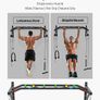 Pull Up Bar, Multi-Grip Wall Mounted Pull Ups, 50 in Width Multifunctional Chin Up Training Station, Heavy Duty Steel Upper Body Workout Bars with LAT Pulldown Attachments, 440 lbs, for Home Gym Image 3