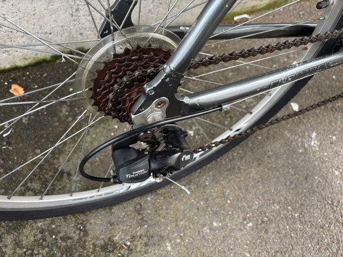 Euro trek men's hybrid bike