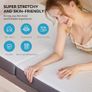 Foldable Folding Mattress King, Tri-fold Memory Foam Mattress with Washable Cover, Fit for Travel, Camping, Floor, Guest Bed (150x200x15cm) Image 4