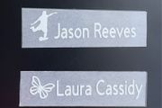 School iron on vinyl labels.