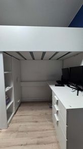 Loft bed with Desk Ikea