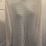 Avant Garde cream crochet pearl jumper size UK14 EU42 Postage included Image 4