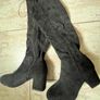 New Black Tall Boots Image 2