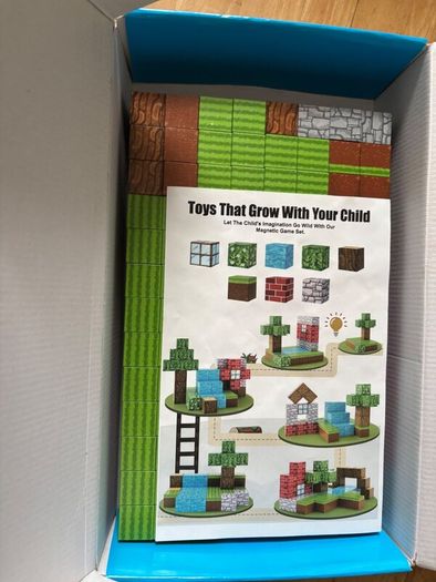 208 Pcs Magnetic Building Block Cubes  Minecraft