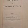 George Wither  POEMS Hardback.  This Edition Is Limited To 500 Copies. Image 5