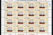 2000 Ireland Emigrants Ship: Jeanie Johnson Commemorative Stamp Sheetlet Plate 1A1A1A1A Mint Never Hinged (MNH)